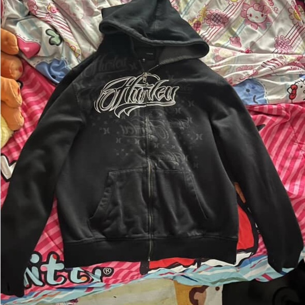 Hurley Black Graphic Hoodie